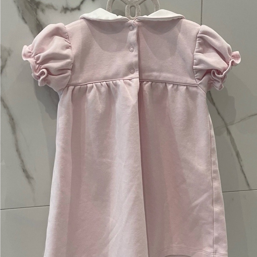 EUC The Beaufort Bonnet Company Holly Day Dress  Sz 4T Pink White Easter Cotton - Picture 3 of 6